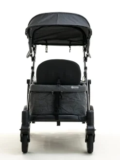 Pronto One (2 Seater) Stroller Wagon - Black Frame / Stone Grey