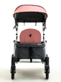 Pronto One (2 Seater) Stroller Wagon - White Frame / Ginger Pink
