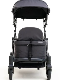 Pronto Squared (2 Seater) Stroller Wagon - Black Frame / Space Grey