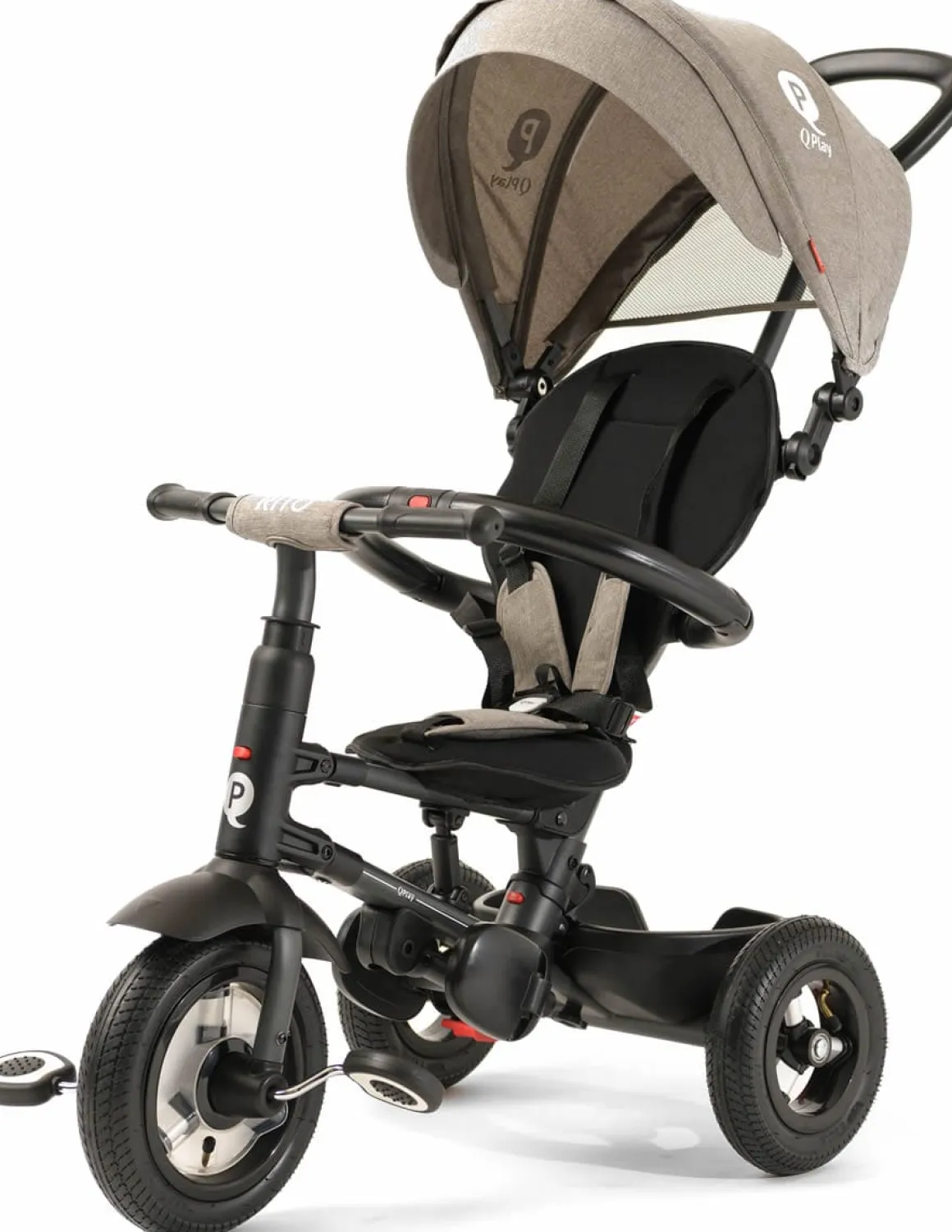 Q Play Rito Plus Folding Stroller Trike - Grey