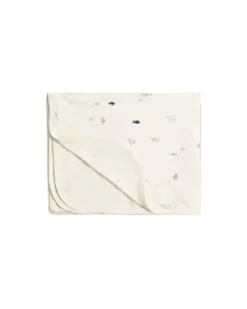 Quincy Mae Bamboo Swaddle Sea Life - Natural
