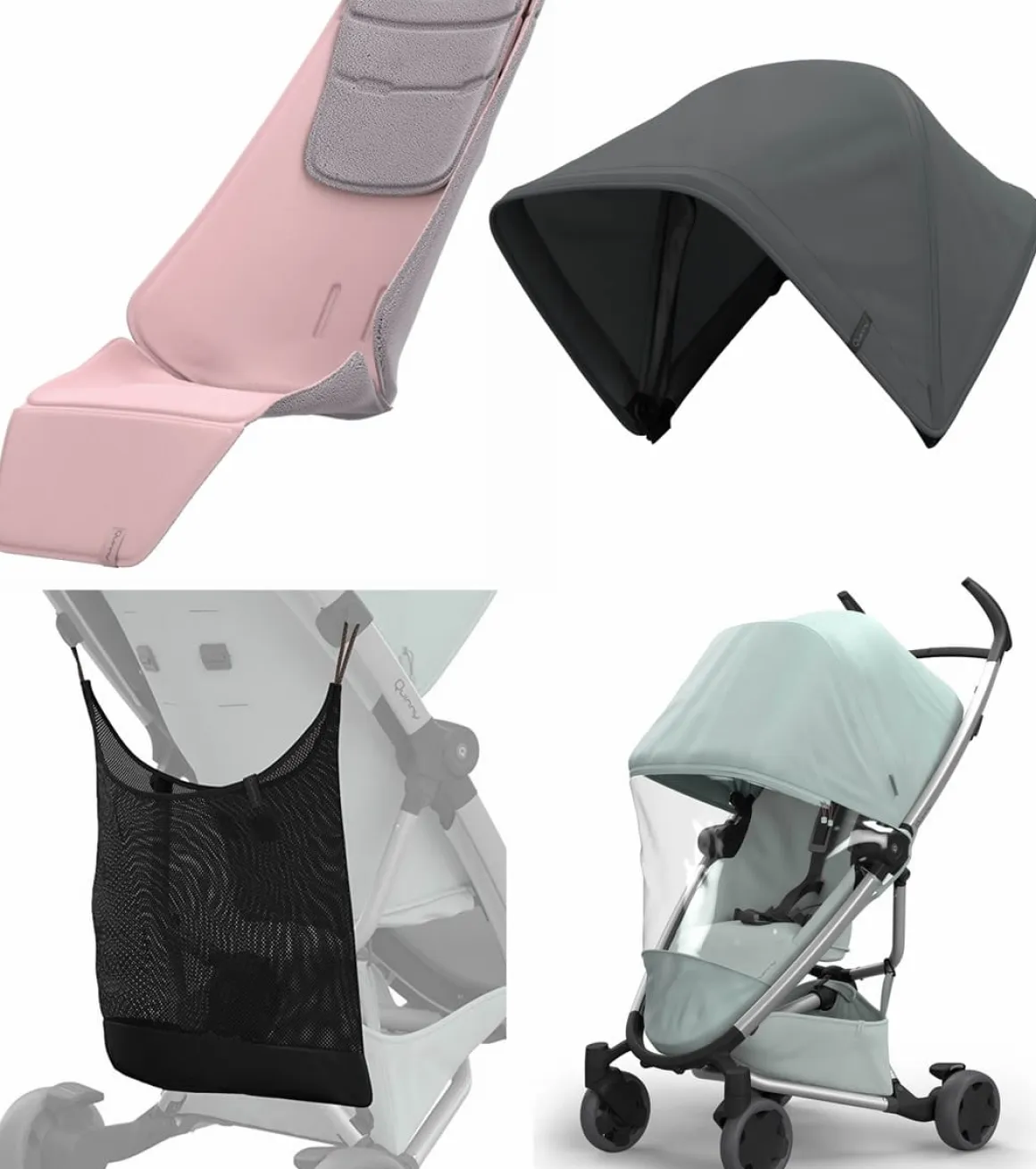Quinny Zapp Flex Ultimate Accessories Bundle - Blush/Graphite