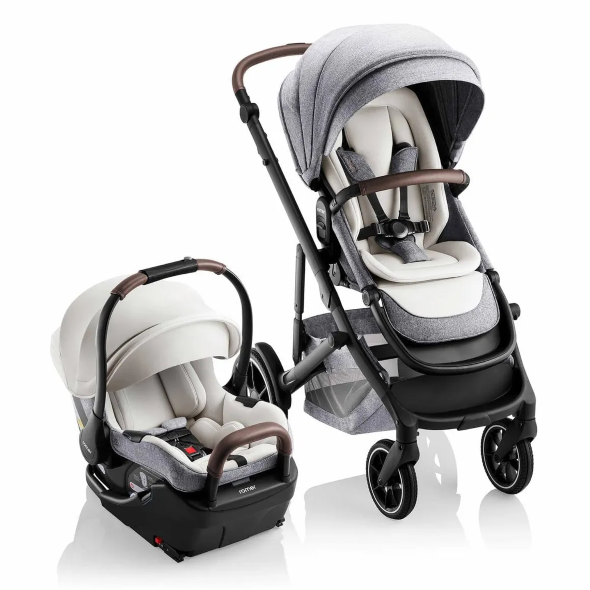 Romer Juni + Tura Travel System With Versa Base - Pearl