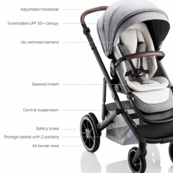 Romer Juni + Tura Travel System With Versa Base - Pearl