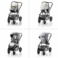 Romer Juni + Tura Travel System With Versa Base - Pearl