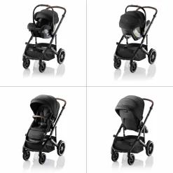 Romer Juni + Tura Travel System With Versa Base - Peppercorn