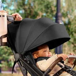 Romer Lani Ultra-Lightweight Compact Stroller + Juni Travel System Bundle - Peppercorn