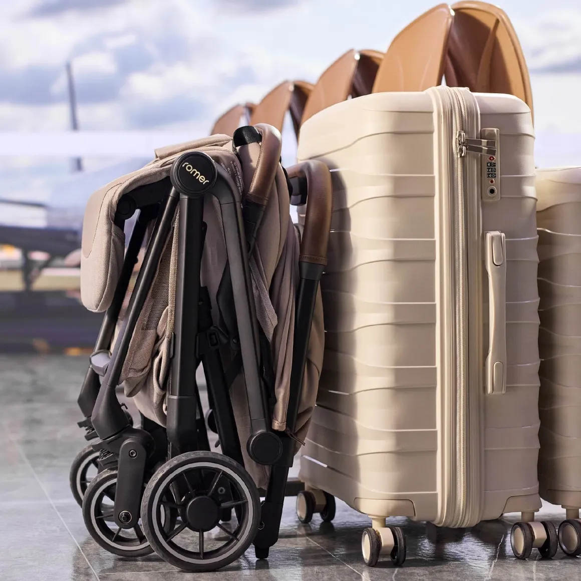 Romer Lani Ultra-Lightweight Compact Stroller - Truffle