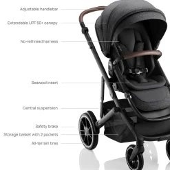 Romer Tura Complete Newborn Travel System Bunde - Peppercorn