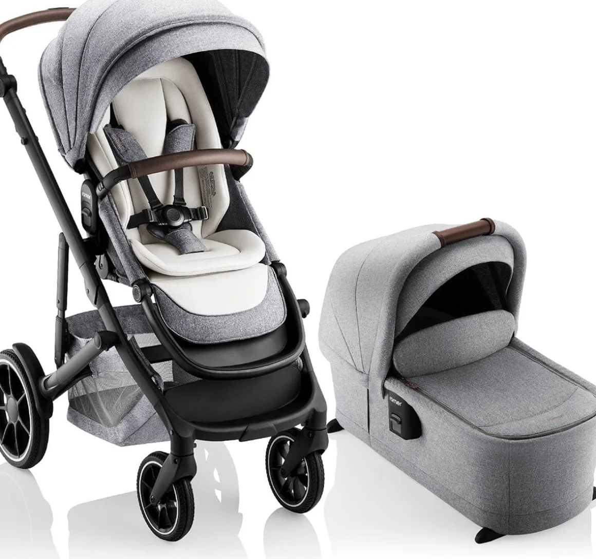 Romer Tura Stroller + Sera Bassinet Bundle - Pearl