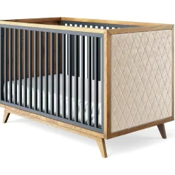 Romina Furniture Uptown Classic Crib (Tufted Sides)