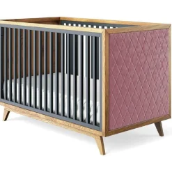 Romina Furniture Uptown Classic Crib (Tufted Sides)