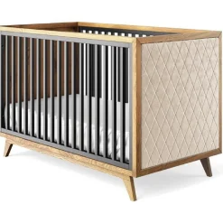 Romina Furniture Uptown Classic Crib (Tufted Sides)