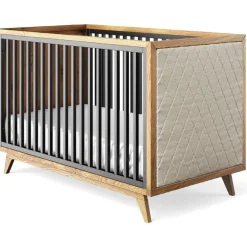 Romina Furniture Uptown Classic Crib (Tufted Sides)