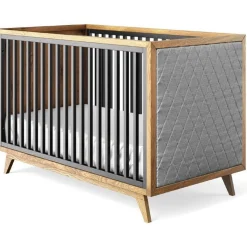 Romina Furniture Uptown Classic Crib (Tufted Sides)