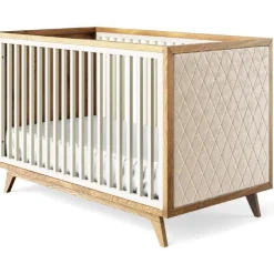 Romina Furniture Uptown Classic Crib (Tufted Sides)