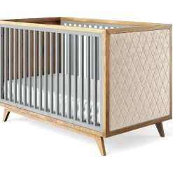 Romina Furniture Uptown Classic Crib (Tufted Sides)