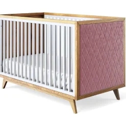 Romina Furniture Uptown Classic Crib (Tufted Sides)