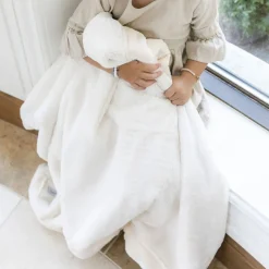 Saranoni Lush Receiving Blanket - Natural