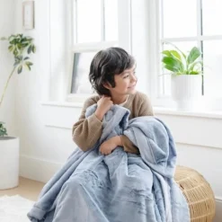 Saranoni Lush Receiving Blanket - Storm Cloud