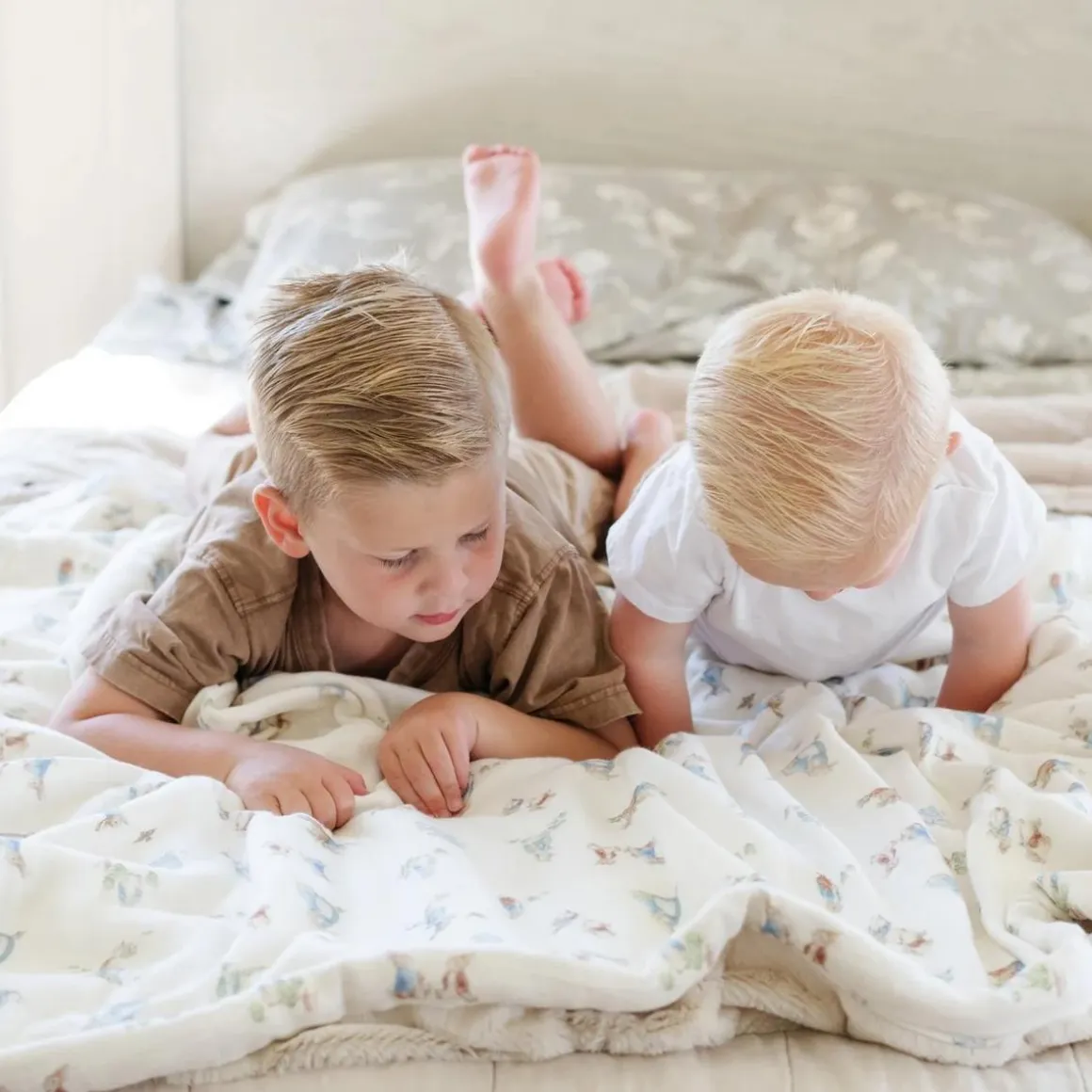 Saranoni Peter Rabbit Muslin Lush Blanket - Boy