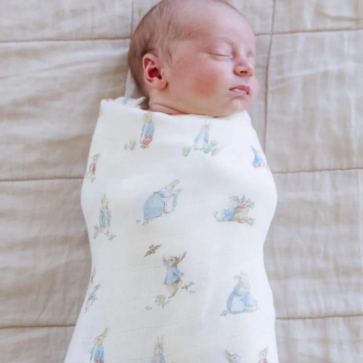Saranoni Peter Rabbit Swaddles 2-Pack - Boy