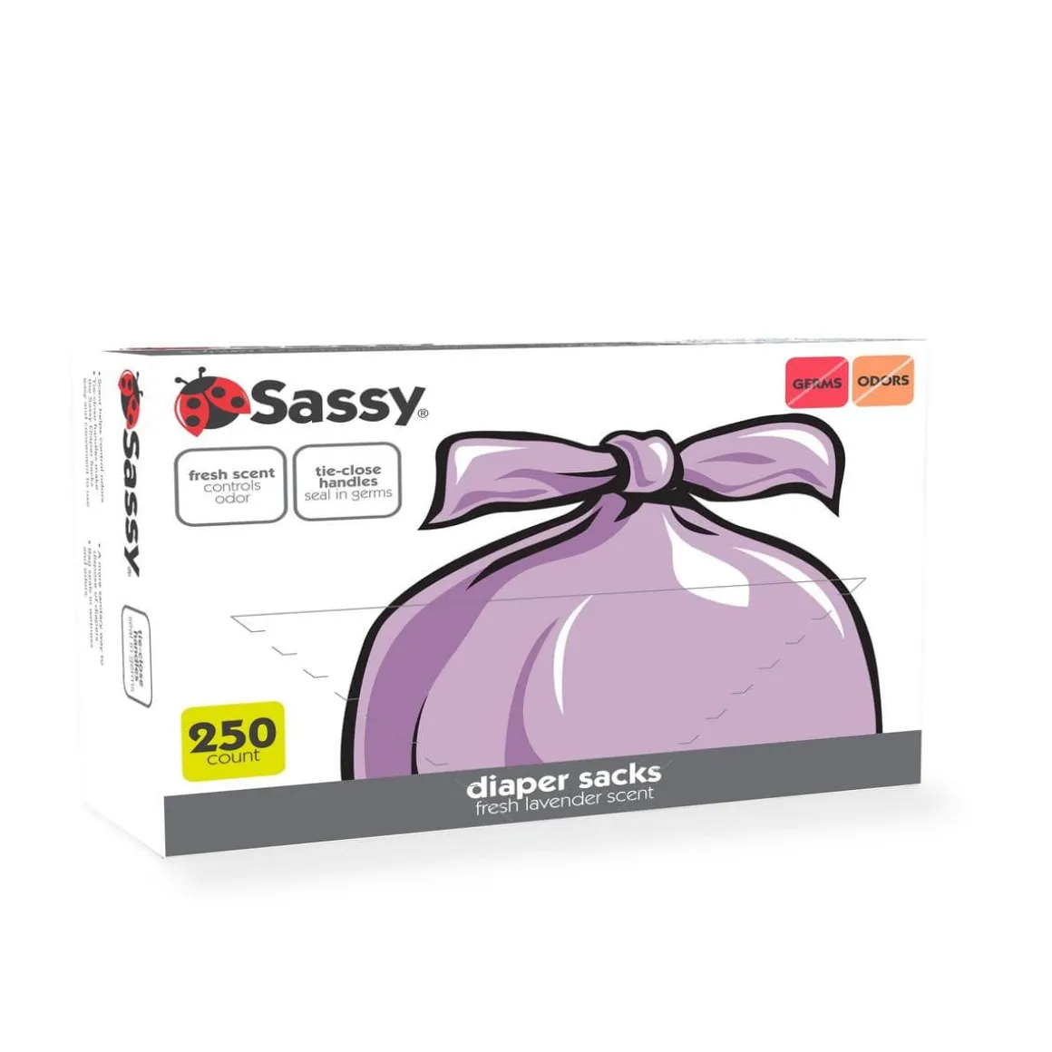 Sassy 250-Count Diaper Sacks - Lavender
