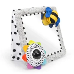 Sassy Tummy Time See Me Floor Mirror - Grey Bee