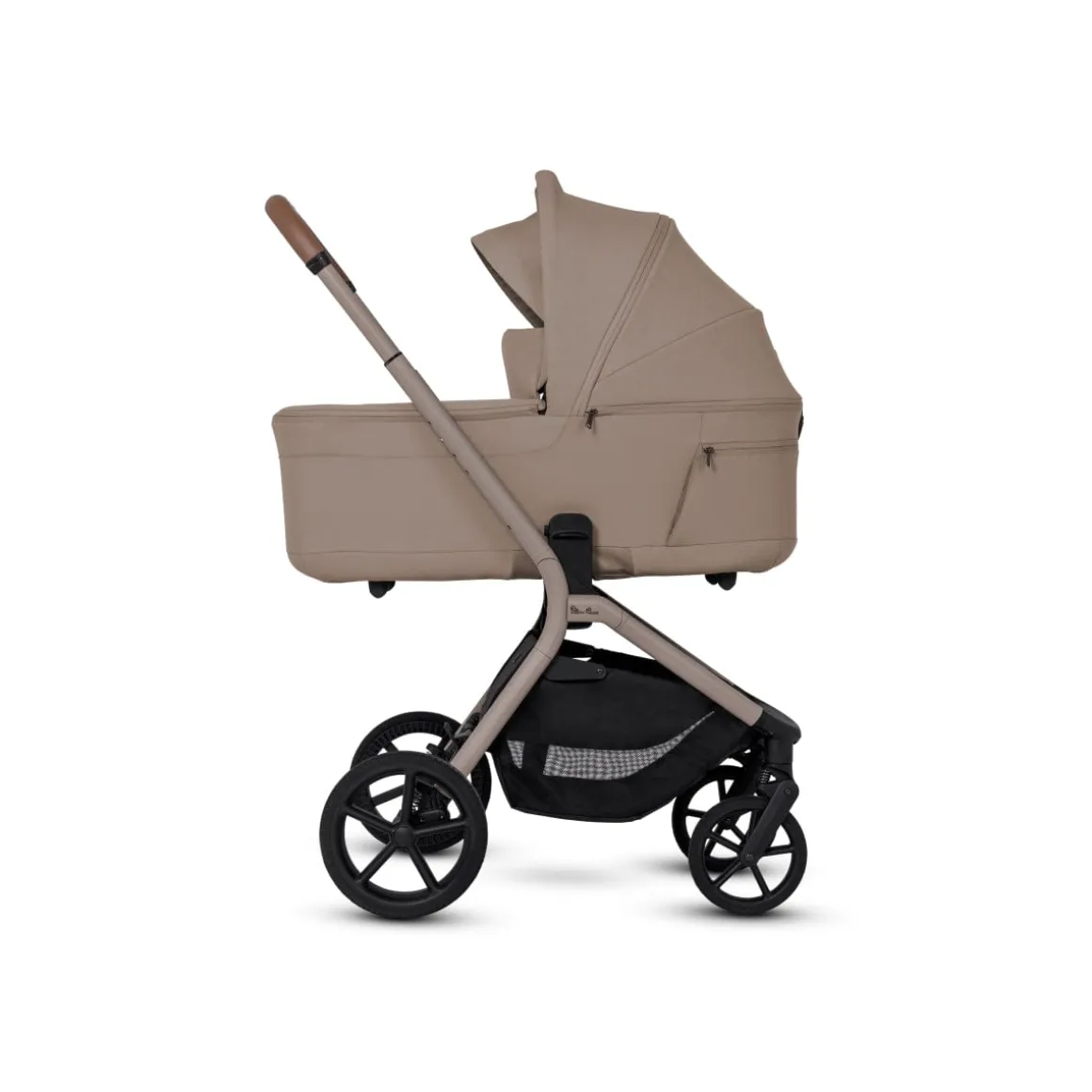 Silver Cross Breez Modular Stroller + Bassinet Bundle - Champagne