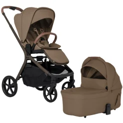 Silver Cross Breez Modular Stroller + Bassinet Bundle - Maple