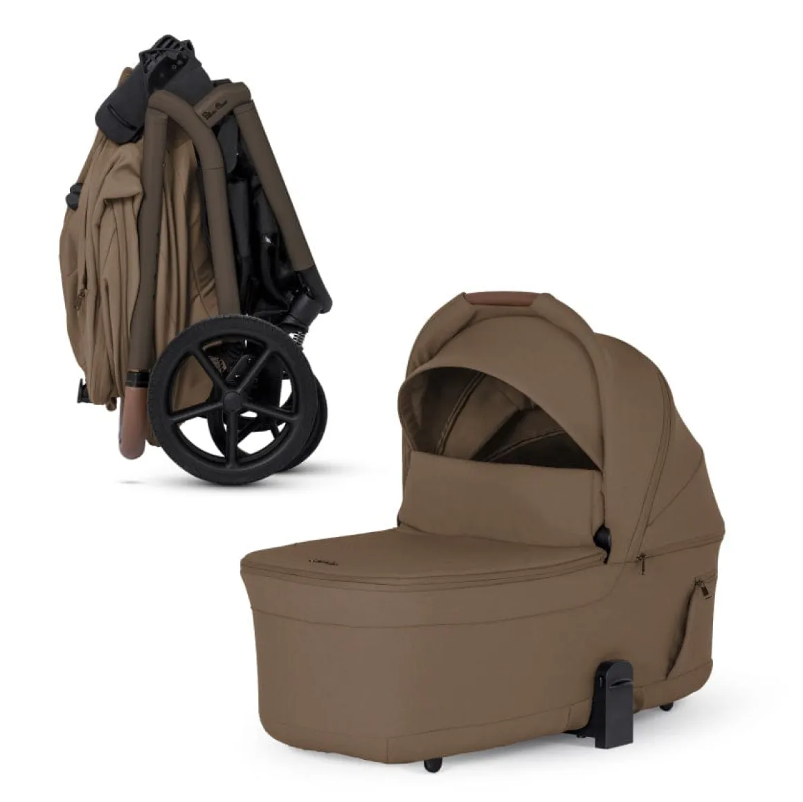 Silver Cross Breez Modular Stroller + Bassinet Bundle - Maple