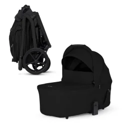 Silver Cross Breez Modular Stroller + Bassinet Bundle - Onyx