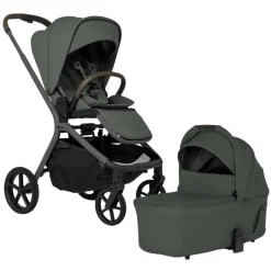 Silver Cross Breez Modular Stroller + Bassinet Bundle - Pewter
