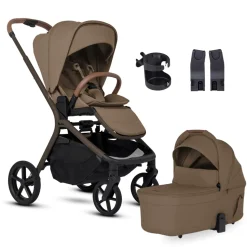Silver Cross Breez Modular Stroller + Newborn Essentials Bundle - Maple
