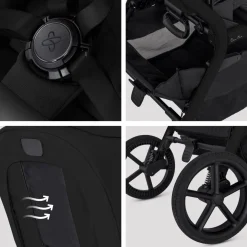 Silver Cross Breez Modular Stroller - Onyx