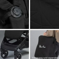 Silver Cross Clic Compact Stroller + Nuna PIPA RX Travel System Bundle - Black / Caviar