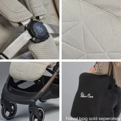 Silver Cross Clic Compact Stroller - Latte