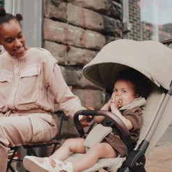 Silver Cross Clic Compact Stroller - Latte