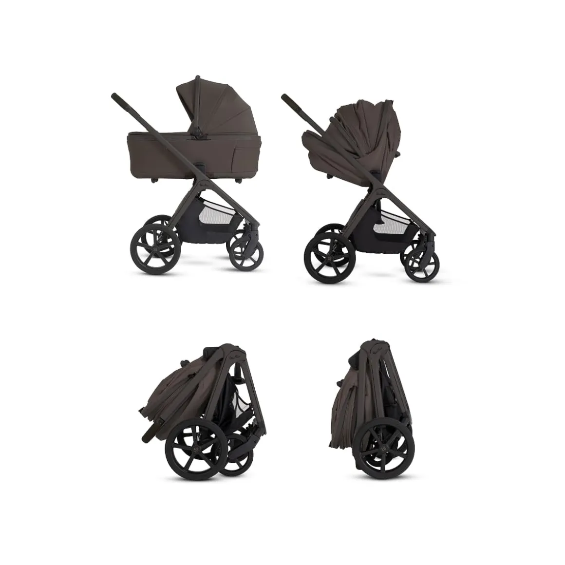 Silver Cross Cove 2 Compact Bassinet - Chocolate