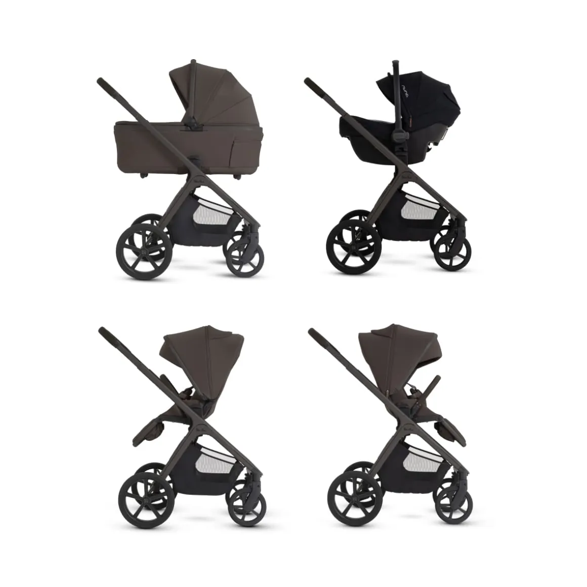 Silver Cross Cove 2 Compact Bassinet - Chocolate