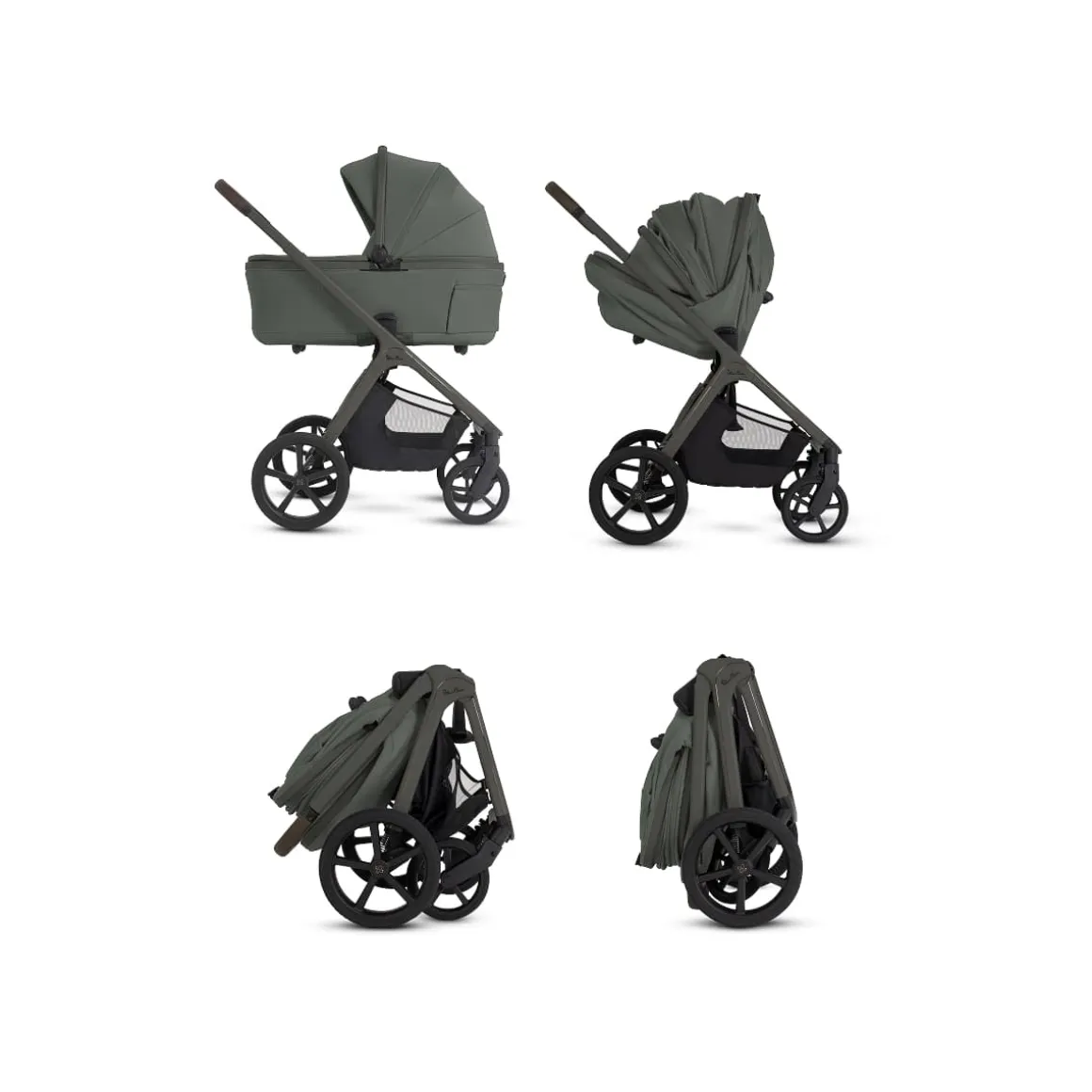Silver Cross Cove 2 Compact Bassinet - Pewter