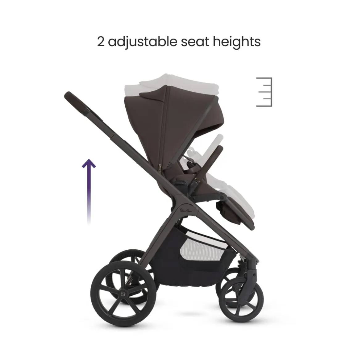 Silver Cross Cove 2 Full-Size All-Terrain Stroller - Chocolate