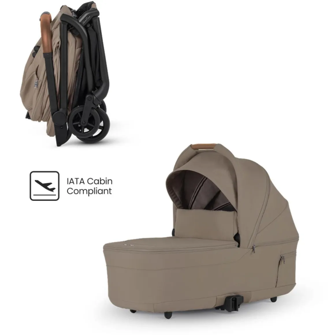 Silver Cross Nia Compact Bassinet - Champagne