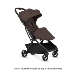 Silver Cross Nia Compact Travel Stroller + Bassinet Bundle - Chocolate