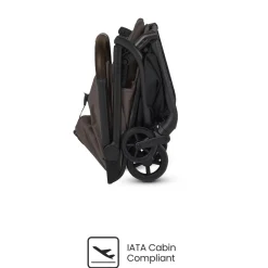 Silver Cross Nia Compact Travel Stroller + Bassinet Bundle - Chocolate