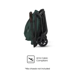 Silver Cross Nia Compact Travel Stroller + Bassinet Bundle - Conifer