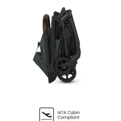 Silver Cross Nia Compact Travel Stroller + Bassinet Bundle - Conifer