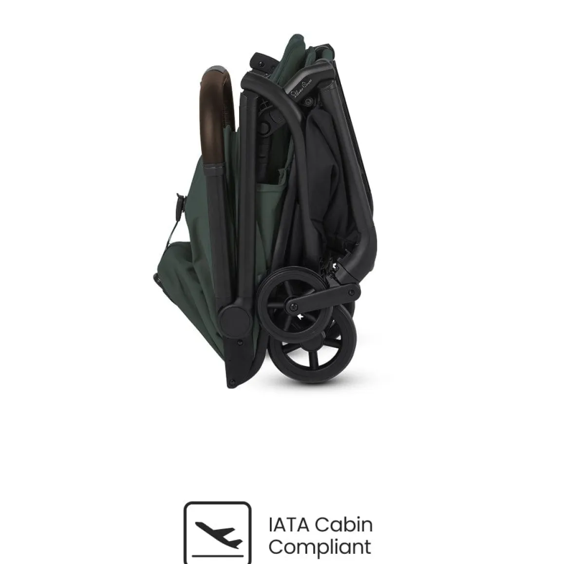 Silver Cross Nia Compact Travel Stroller + Bassinet Bundle - Conifer
