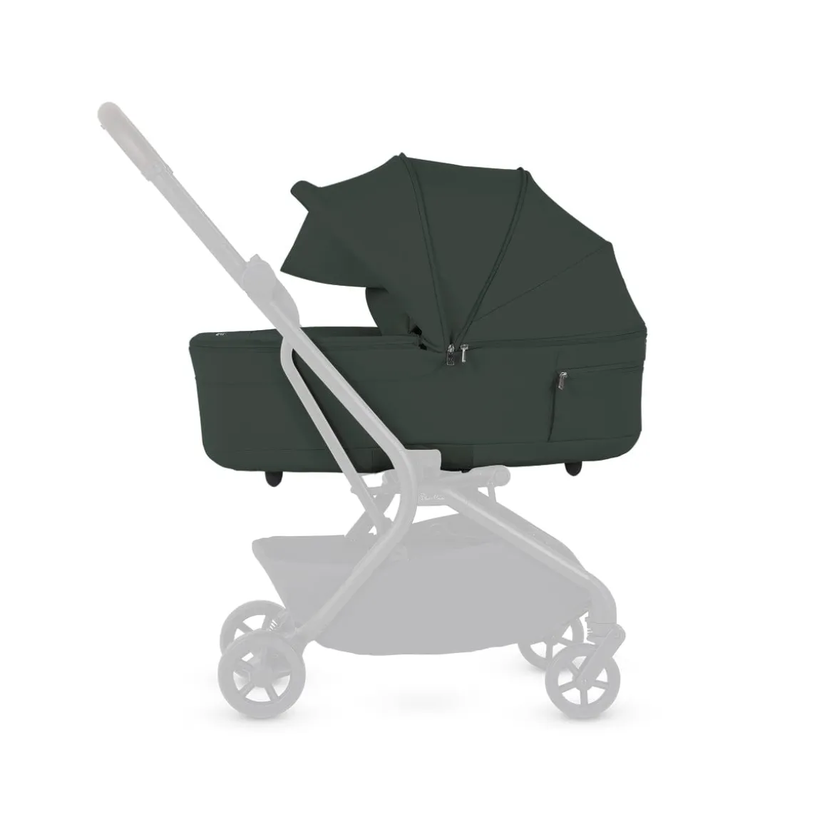 Silver Cross Nia Compact Travel Stroller + Bassinet Bundle - Conifer