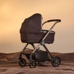 Silver Cross Reef First Bed Folding Bassinet - Ganache
